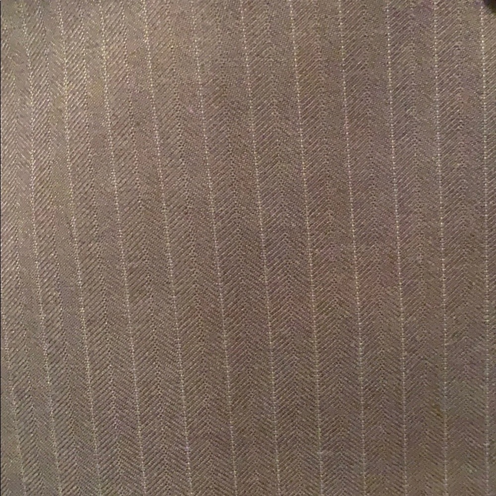 Ann Taylor light brown pinstripe jacket - Picture 2 of 6